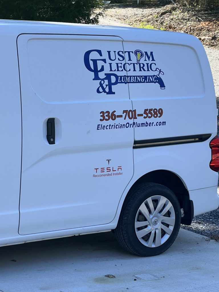Custom Electric and Plumbing service van